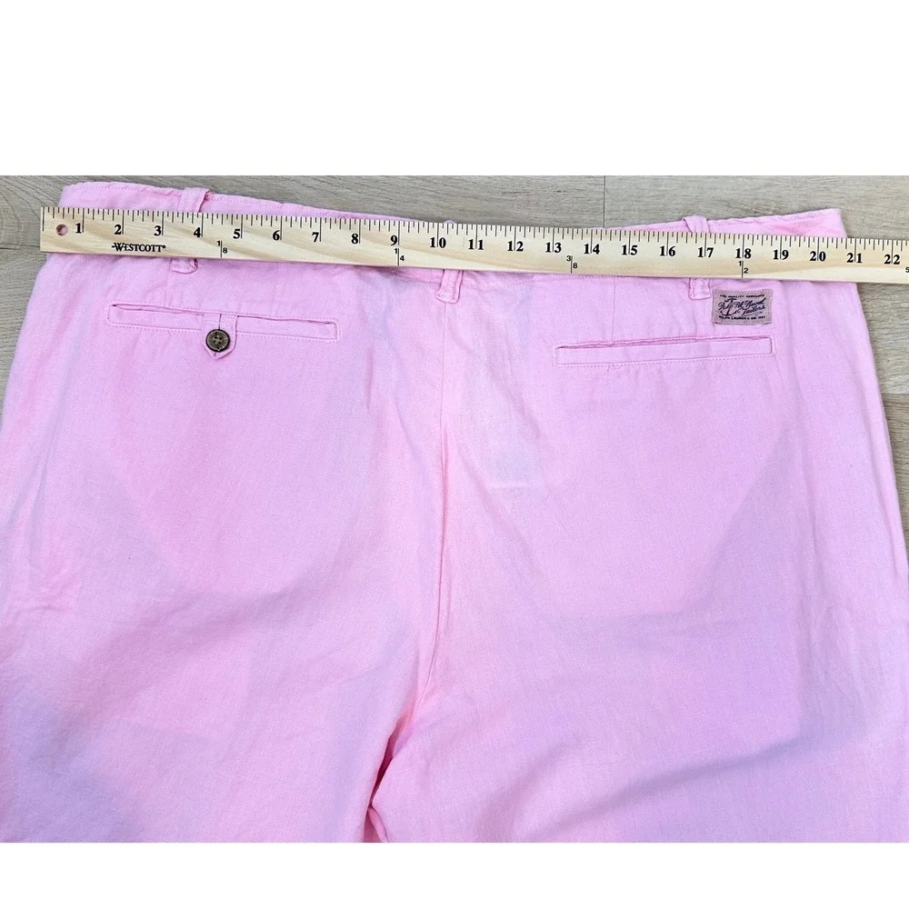 Polo Ralph Lauren 8-Inch Straight Fit Linen-Cotton Carmel Pink Shorts